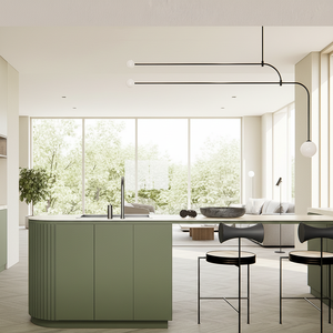 Mobili da Cucina Moderni in Legno e PVC con Design in Legno e Accessori in Melamina, Isole per Cucina - Product Image 2