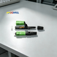 Conector de Fibra Óptica SC APC para Instalación de Redes FTTH en Interiores y Exteriores, Conector Rápido de Fibra Óptica
