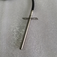 Sensor de Temperatura Digital para Horno PT1000, Termostato de Control, Sensor de Temperatura RTD de 2 Cables con Funda de Silicona