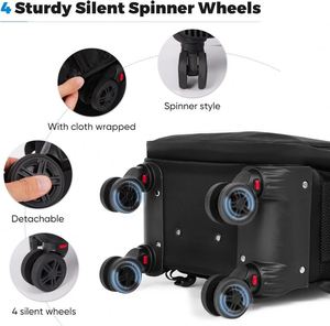 BSCI Rolling <b>Backpack</b> Waterproof with <b>Wheels</b> for Laptop Compartment from Chinese manufacturer - Product Image 2