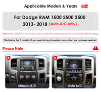 CARUPEZ Stereo Mobil Android 9.7 inci GPS untuk Dodge Ram 1500/2500/3500 2013-2018 Model Vertikal Tesla 8 Core 7862S GPS DSP