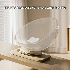 Bunnyhi Mw020 Bán Buôn Giường Vật Nuôi Acrylic Ice Nest Trong Suốt Bán Cầu Mèo Tổ Bán Kín Không Gian Viên Nang Mèo Giường Mèo Đồ Chơi - Product Image 4