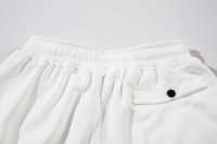 Shorts de jogging amples pour hommes, en coton 100%, avec patch en tissu brodé effet pierre, taille élastique, style décontracté, vente en gros