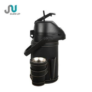 Ensemble de carafe isotherme en acier inoxydable pour le thé Yerba Mate, carafe thermique à double paroi isolée sous vide avec pompe à pression - Product Image 1