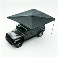 Auvent latéral de voiture rétractable quatre saisons, 90-360 degrés, lumière LED intégrée, imperméable, Oxford 600D, ouverture automatique rapide