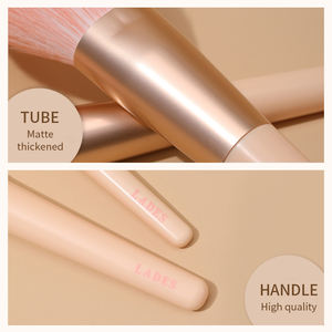 Juego de brochas de maquillaje MSQ, 12 Uds., brochas de maquillaje profesionales planas sintéticas, ventilador plano, portátil, ceja, brillo de labios, sombra de ojos - Product Image 3