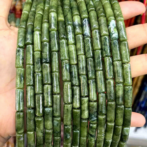 天然ビーズチューブビーズタイガーアイスペーサーストーンビーズジュエリー作り用 - Product Image 3