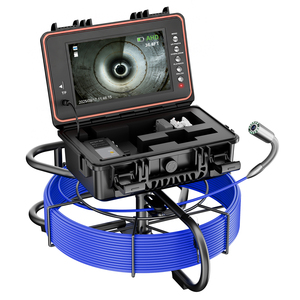 Caméra d'<span class=keywords><strong>inspection</strong></span> industrielle portable 1080P avec DVR 32 Go, 512 Hz, auto-nivelante, pour canalisations, tuyaux et égouts, 50 m - Product Image 1