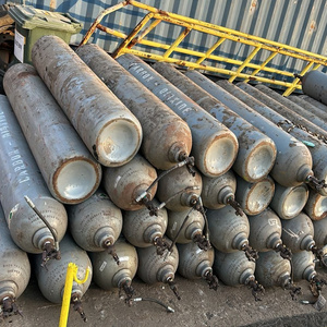 Cilindro de acero vacío de alta presión para dióxido de carbono, anteriormente utilizado en la producción de hielo seco o aplicaciones de láser CO2, listo para usar. - Product Image 4