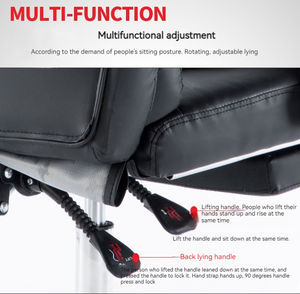 เก้าอี้สำนักงานสำหรับผู้บริหารแบบหมุนได้เก้าอี้สำนักงานแบบร่วมสมัยโครงเหล็ก + อลูมิเนียม - Product Image 5