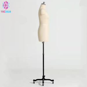 <span class=keywords><strong>Mannequin</strong></span> de <span class=keywords><strong>couture</strong></span> <span class=keywords><strong>femme</strong></span> demi-corps avec main magnétique pour tailleur et modélisme - Product Image 3