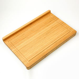 Extra Large Size Bamboo Wooden Strong Cutting <strong>Board</strong> Butcher Chopping Blocks with Drip Groove Z Shape <strong>Board</strong> for Kitchen - Product Image 5