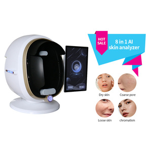 Scanner de peau 3D portable, caméra de cuir chevelu HD 15,5 pouces 32 Go, utilisation professionnelle en salon de beauté, lumière <span class=keywords><strong>blanche</strong></span>/UV/bleue/polarisée - Product Image 5