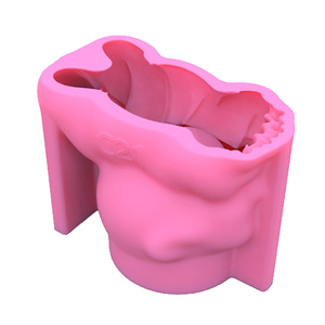 Facile à utiliser 3D main délicate sur la tête garçon couché et grenouille moule en béton et résine en silicone - Product Image 5