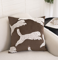 Housse de coussin de canapé de salon de luxe léger en PP, imprimée en sérigraphie, style nordique artistique avancé, pour lit fenêtre flottant
