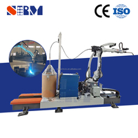 Robot de soudage industriel SRM contrôlé par PLC avec engrenage et chenilles de déplacement pour la soudure de structures en acier