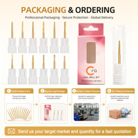 Outil de suppression des cuticules YAQIN à petite tête, 5 en 1, embouts de ponceuse à ongles coniques en carbure de tungstène pour les ongles