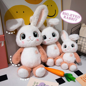 Peluche Coniglio Occhi Grandi Hot Sale Transfrontaliero, Bambola di Pezza Coniglio <span class=keywords><strong>Ya</strong></span> <span class=keywords><strong>Ya</strong></span>, Cuscino di Comfort per Bambini, Regalo in Cotone PP 31-50cm - Product Image 2