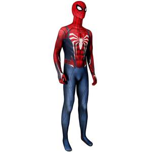 ハロウィン 大人向け スパイダーマン メンズ シルク風 3Dプリント 全身タイツ ヘッドピース・マスク付き パーティーゲーム衣装 - Product Image 5