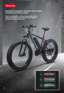 2024 yeni desgin yüksek kalite toptan Fatbike 26 inç 1000w350w güçlü 500w tam süspansiyon dağ döngüsü elektrikli e bisiklet