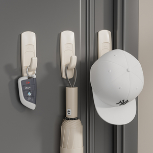 Strong Adhesion Removable Plastic Wall Hanger <strong>Hooks</strong> Key Holder <strong>Rails</strong> - Product Image 6
