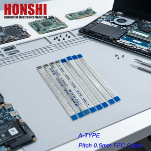 Özelleştirilmiş AWM 20624 80C 60V VW-1 4 Pin 100mm 0.5MM Pitch Automobile FPC düz esnek şerit kablo otomobil için LCD TV kamera - Product Image 1