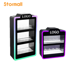 Rauchershop Rauchfreier Tabak Display Acryl-Ausstellungsständer Theken RGB LED-Beleuchteter Tabak-Zigaretten-Präsentationsständer Vitrine - Product Image 3