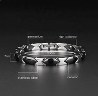 Bracelet en acier inoxydable pour homme, bijoux en détartreur magnétique Quantum, accessoire de santé, offre spéciale, 2021