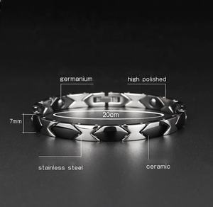 Pulsera cuántica magnética de acero inoxidable para hombre, joyería, salud, 2021 - Product Image 4