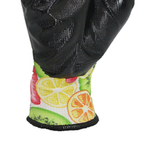 Guantes de Jardinería MaxiTough de Poliéster de Calibre 13, Recubiertos de Nitrilo en la Palma, Ligeros, para Trabajo Industrial y Ensamblaje