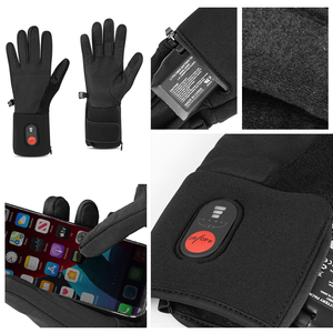<span class=keywords><strong>Gants</strong></span> d'hiver antidérapants et coupe-vent de haute qualité, compatibles écrans tactiles, équipement thermique chauffant à batterie pour le cyclisme - Product Image 4