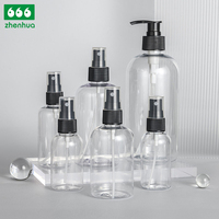 Cosmétiques Savon pour les mains Après-shampoing Emballage cosmétique Plastique Rond 500ML Gel douche Shampoing Flacon