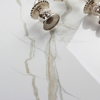 Carreaux de sol et de mur en céramique imitation marbre blanc, vente chaude