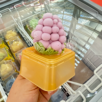 Ananas divin en forme de fruit certifié halal 3D Durians banane faible en gras 75g boîte de crème glacée cryoconservée prête à manger 12 mois