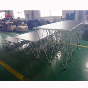 Escenario portátil plegable de aluminio para exteriores, plataforma para escenarios de bodas - Product Image 3