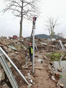 China Manufacturer Ground Screw <b>Driver</b> with Motor and Gearbox Core Components for 5-10m <b>Piles</b> High Efficiency - Product Image 3