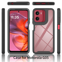 Motorola G24 G04 G04S Armor Soft TPU Acrylique Bumper Case PC Mobile Phone Case 5G Anti-Knock Anti-Shock Screen Protector OPP Bag