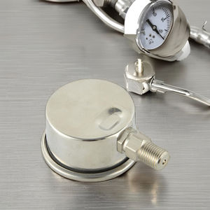 เกจวัดความดันแบบเติมของเหลว ขนาดเส้นผ่านศูนย์กลาง DN65 63 มม. <span class=keywords><strong>2.5</strong></span> นิ้ว แบบเรเดียล ทำจากสแตนเลสบางส่วน - Product Image 3