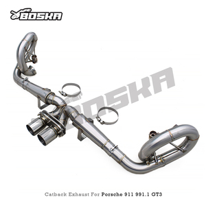 Escape Trasero de Fábrica para Porsche 911 991/991.1 GT3 4.0L 2015-2018 Boska 304SUS Soldado con TIG, Instalación Directa - Product Image 5
