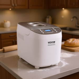 Máquina para hacer pan automática Vevor de 2 lb de capacidad, programable, digital y eléctrica para uso doméstico en la cocina. - Product Image 2