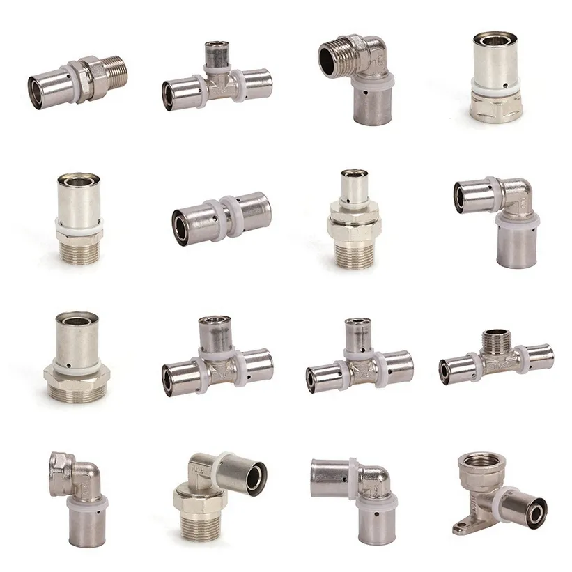 Factory Wholesale Brass Copper Press Fittings Plumbing Pex Pipe Press Fitting Pex Al Pex Fittings