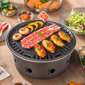 Smokeless Hot Pot Barbecue Furnace Professional Customization Commercial Restaurant Buffet Charcoal Oven Bbq Carbon Grill