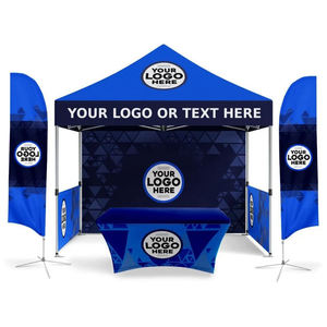 Low MOQ Custom Pop Up <b>Canopy</b> <b>Tent</b> Complete Kit OEM, All Printed Booth Accessories For Advertising Material Distributor - Product Image 2