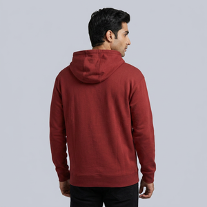 Sudadera con Capucha de Moda Invernal de Poliéster/Algodón, de Alta Calidad, con Logotipo Frontal Personalizado, de Secado Rápido, Transpirable, con Técnicas de Teñido Liso - Product Image 1
