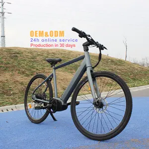 MTB Ebike Belt Drive Full Suspension 250W 500W Bike Bafang Mid Motor Warehouse Electric Gravel Road Bikes