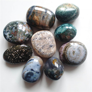 Venta al por mayor cuarzo rosa natural océano <span class=keywords><strong>jaspe</strong></span> Palma piedras mezcla de colores cristales para curar lujo Feng Shui cristales pulidos para - Product Image 4