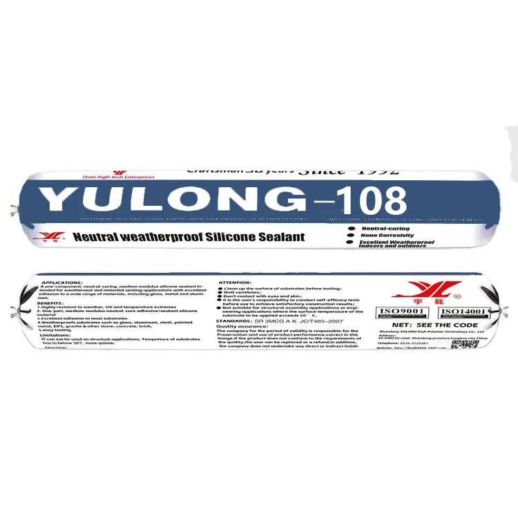 YULONG OEM sausage water based duct sealant water based acrylic latex sealant