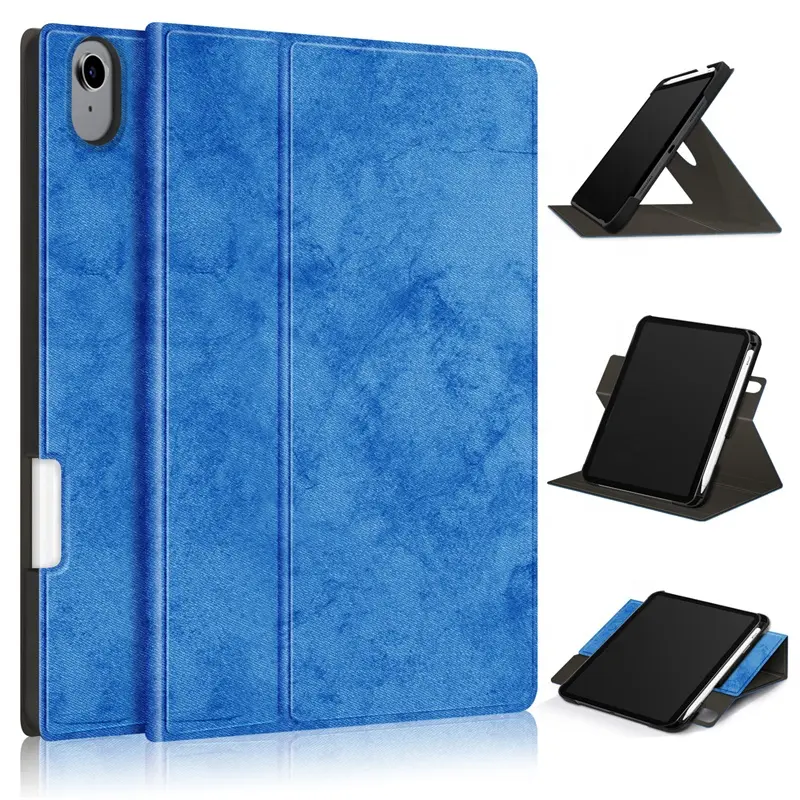 Funda protectora de cuero para iPad Mini 6, funda Ultra delgada con soporte giratorio de 360 grados, venta al por mayor