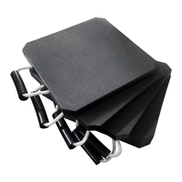 Plaques de support antidérapantes en polyéthylène haute densité pour grue, fournisseur en gros, épaisseur personnalisée, plaques de support UHMWPE pour stabilisateurs