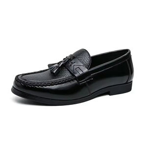 Chaussures pour hommes en cuir de vache véritable sur mesure haut de gamme, polyvalentes, formelles, pour la marche, respirantes, imperméables, à enfiler, avec soutien de la voûte plantaire - Product Image 6
